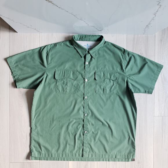 Men's Green Short Sleeve Shirt - Picture 3 of 11